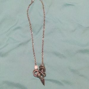 Silver statement necklace